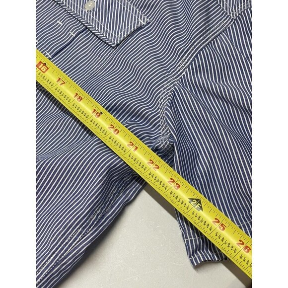 ECKO UNLTD Men’s 2XL Striped Button Up Shirt Blue Short Sleeve - Picture 7 of 8